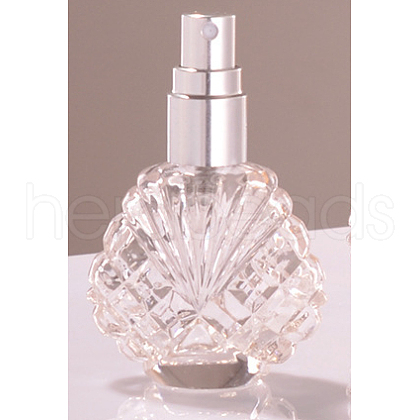 Shell Shape Empty Glass Perfume Spray Bottle PW-WG82674-01-1