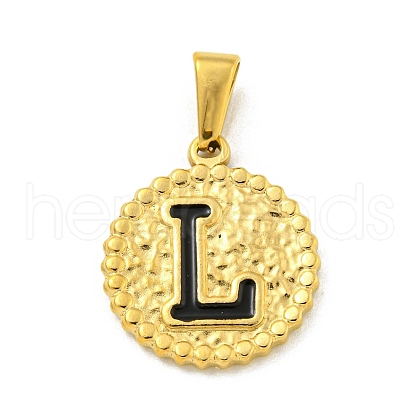 Ion Plating(IP) 304 Stainless Steel Enamel Pendants STAS-R231-19L-G-1