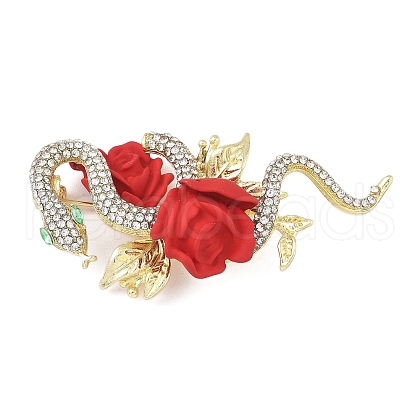 Alloy Crystal Rhinestone Brooches JEWB-C041-03G-1