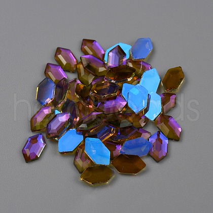 Transparent K9 Glass Cabochons GLAA-TAC0012-15C-1