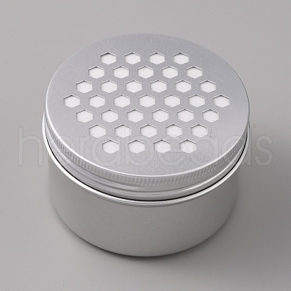 Aluminium Shallow Round Candle Tins AJEW-WH0326-03B-1