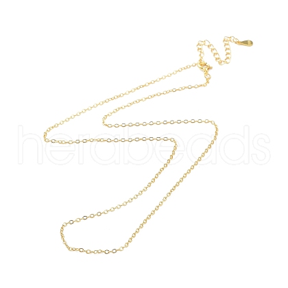 925 Sterling Silver Chain Necklace NJEW-A011-02G-1