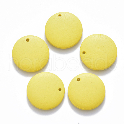 Painted Wood Pendants WOOD-Q040-018A-A03-1