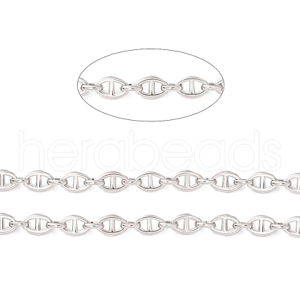 304 Stainless Steel Oval Link Chains CHS-F017-05A-P-1