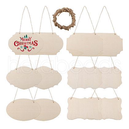 Unfinished Wooden Blank Hanging Boards DIY-WH01430-195-1
