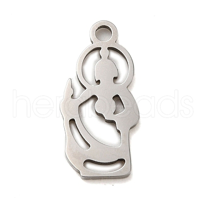 Non-Tarnish 304 Stainless Steel Pendants STAS-S123-02P-1
