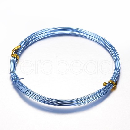 Round Aluminum Craft Wire AW-D009-1.5mm-10m-19-1