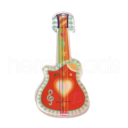 Instrument Theme Translucent Resin Big Pendants RESI-M037-03D-1