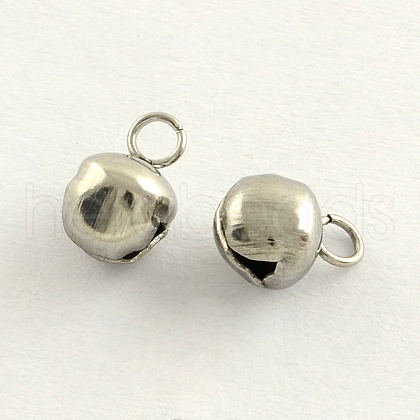 Tarnish Resistant Stainless Steel Bell Pendants STAS-R061-02-1