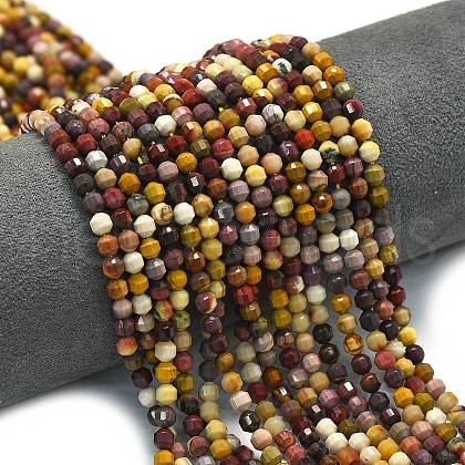 Natural Mookaite Beads Strands G-A260-A29-01-1