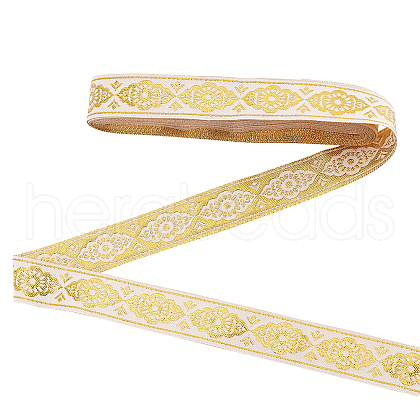   7.5 Yards Flat Ethnic Style Polyester Elastic Band OCOR-PH0004-34A-1