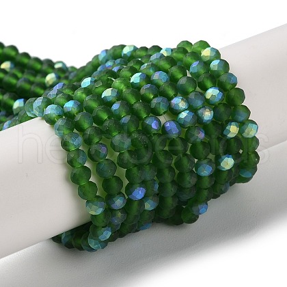 Imitation Jade Glass Beads Strands EGLA-YW0003-19B-21-1