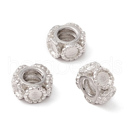 Non-Tarnish 304 Stainless Steel European Beads STAS-M298-20P-1