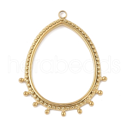 304 Stainless Steel Pendants STAS-P380-35G-1