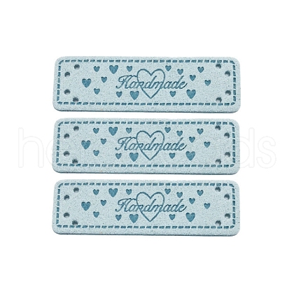 Heart Printed PU Leather Small Label PW-WG7D637-04-1