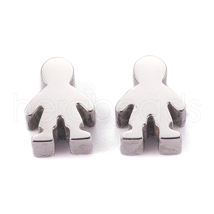 Tarnish Resistant 304 Stainless Steel Beads STAS-F261-01P-1
