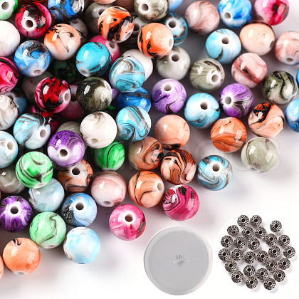 DIY Stretch Bracelets Necklaces Kits DIY-YW0001-79-1