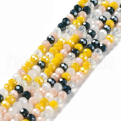 Glass Beads Strands EGLA-A034-M4mm-38-1