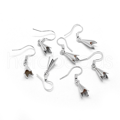 Brass Earrings Hook Findings KK-L184-28P-1