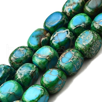 Natural Imperial Jasper Beads Strands G-E444-54-03-1
