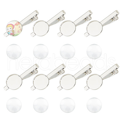 DICOSMETIC DIY Blank Dome Tie Clip Making Kit DIY-DC0002-25-1