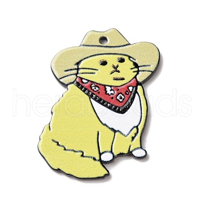 Opaque Acrylic Pendants OACR-D008-02-1