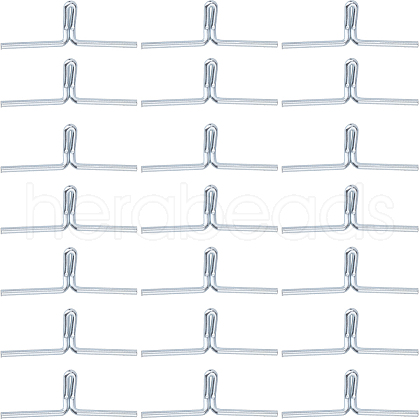 Gorgecraft 100Pcs Carbon Steel Lawn Chair Webbing Clips for Macrame Chair Frame FIND-GF0005-82-1