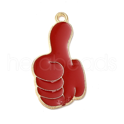 Alloy Enamel Pendants ENAM-F144-26G-1