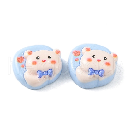 Opaque Cute Cartoon Resin Cabochons CRES-O006-06F-1