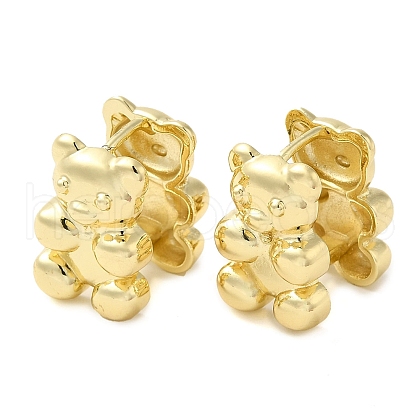 Rack Plating Brass Hoop Earrings EJEW-M225-02G-1