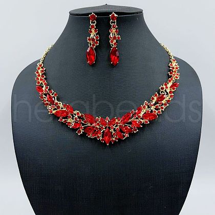 Alloy Rhinestone Jewelry Sets FS-WG8C091-10-1