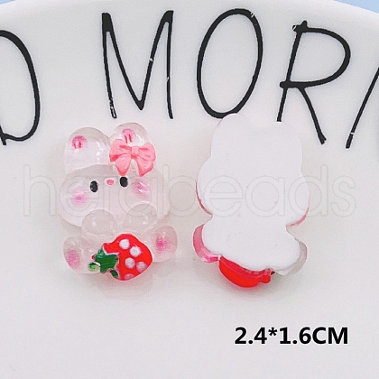 Translucent Resin Cabochons RESI-TAC0010-59-1
