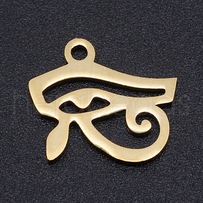 Ion Plating(IP) 304 Stainless Steel Laser Cut Charms A-STAS-S105-T919-2-1