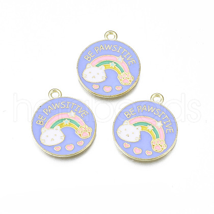 Alloy Enamel Pendants ENAM-S115-178-1