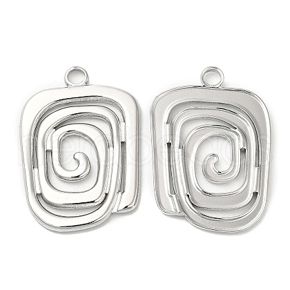 Non-Tarnish 304 Stainless Steel Pendants STAS-L020-007P-1