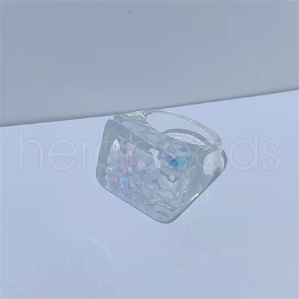 Resin Finger Rings for Women FS-WG0B89E-06-1