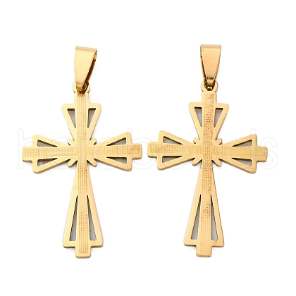 201 Stainless Steel Pendants STAS-V014-04G-1