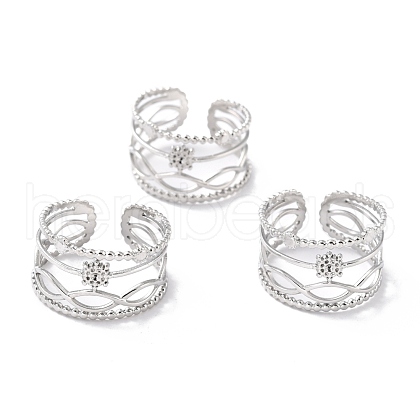 Tarnish Resistant 304 Stainless Steel Finger Rings RJEW-L102-33P-1