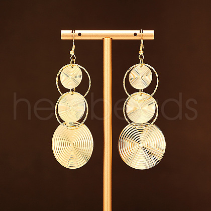 Alloy Dangle Earrings EJEW-S260-01B-G-1