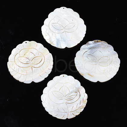 Natural Freshwater Shell Big Pendants SHEL-S276-160-1