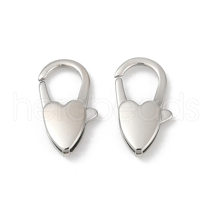 316 Stainless Steel Lobster Claw Clasps STAS-S180-01P-1