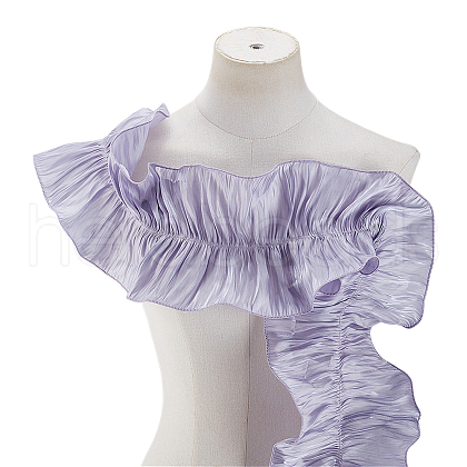 Polyester Ruffled Ribbon DIY-WH0632-77B-1