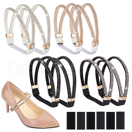   4 Bags 4 Colors Elastic Polyester Shoelace Bands FIND-PH0020-45-1