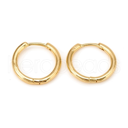 Brass Huggie Hoop Earrings KK-D160-55G-1