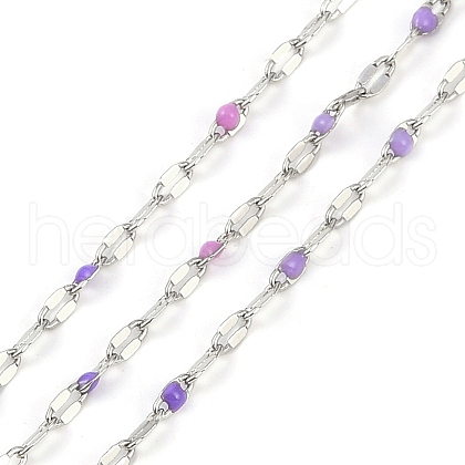 Brass Dapped Chains AJEW-Q153-03P-07-1