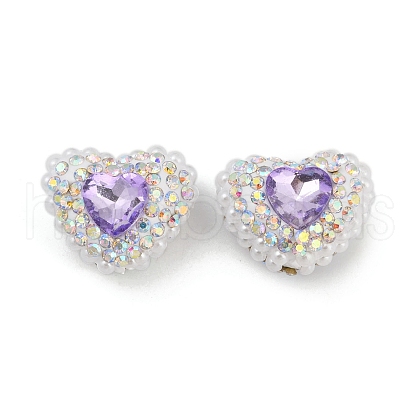 Polymer Clay Glass Rhinestone Beads CLAY-NH0001-13D-1