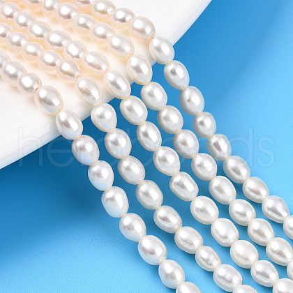 Natural Cultured Freshwater Pearl Beads Strands PEAR-N012-04Y-01-1