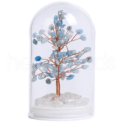 Natural Aquamarine Tree of Life Decorations PW-WGF3F59-04-1