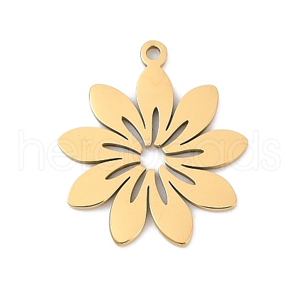 5Pcs 201 Stainless Steel Pendants STAS-K299-02A-G-1