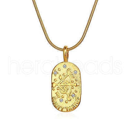 Constellations Cubic Zirconia Pendant Necklace PW-WG56929-03-1